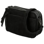 Stylová dámská koženková crossbody kabelka Ariona, černá