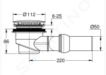 GROHE - Odtokové soupravy Odtoková souprava pro vaničky, vodorovný odpad, chrom 49534000