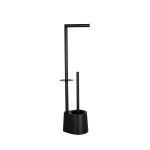 OLSEN SPA - WC štětka + držák papíru, nerez černá KD02071616