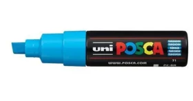 POSCA PC-8K tyrkysová / Popisovač / Klínový hrot 8 mm / Na vodní bázi (182679)
