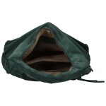 Trendy dámská koženková kabelka na rameno Coveri Ellisa, tmavě zelená