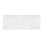 Nábytkové dvojumyvadlo SAT B-Way 121x46 cm dva otvory pro baterii SATBW212046 SATBW212046