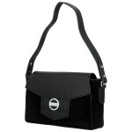 Módní dámská koženková kabelka na rameno Harper, černá