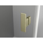 MEXEN/S - Mist Duo sprchový kout dveře křídlové 95 x 90, transparent, zlato kartáčovaná 8A4-095-090-55-00