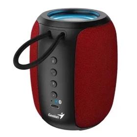 GENIUS repro SP-915BT černočervená / Bluetooth 5.3 / 5W / mikrofon / Copilot AI komunikace / USB-C nabíjení (31730052403)