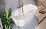 BESCO - Volně stojící vana DEEVA bílá - Barva - Bílá, Barva sifonu - Chrom, Rozměr vany - 180 × 80 VANDEEVA180C