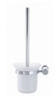 DURAVIT - D-Code WC štětka nástěnná, matné sklo/chrom 0099271000