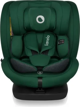 LIONELO Autosedačka Bastiaan i-Size Green Forest / Výška 40-150 cm / ISOFIX, Top Tether / Otočení 360° (LO-BASTIAAN I-SIZE GREEN FOREST)