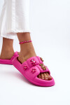 Dámské pěnové pantofle s ozdobami fuchsie Cambrina 40/41