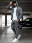 Pánské antracitové tepláky FashionStreet UX2396 XL