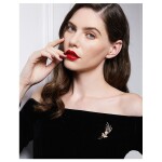 Exkluzivní brož Swarovski Elements Jacquelina, Zlatá