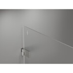 MEXEN/S - Lunar-B L sprchový kout dveře křídlové levá 100 x 80, transparent, nikl szczotkowan 832L-100-080-97-00-L