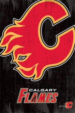 Trends NHL Plakát Calgary Flames Team Logo Cut