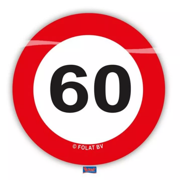 Konfety na stůl Dopravní značka 60 let 48 ks