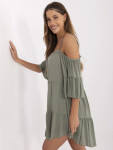 Dámské šaty-TW-SK-BI-80840.20 khaki S