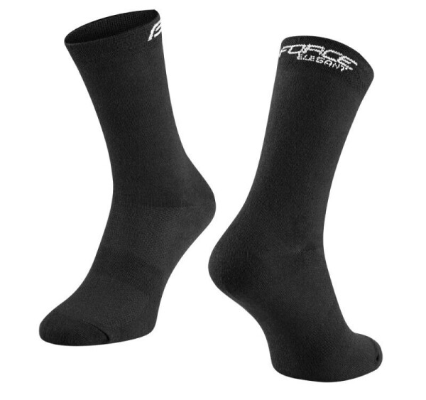 Ponožky FORCE ELEGANT vysoké, černé (Barva černá, velikost L/XL)