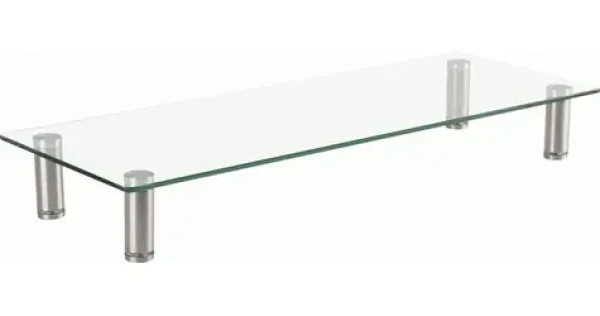Gembird MS-TABLE-GM-01 Podstavec pod monitor skleněný / střední (MS-TABLE-GM-01)