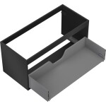 MEXEN - Box-A skříňka pro umyvadlo 100, 1 šuplík, černá mat 91AX0-1000-470-1-71