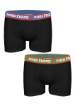 Pánské boxerky 2PACK John Frank černá