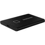 SAMSUNG T7 Touch Externí SSD disk 1TB černá / Externí SSD / R: 1050 MBs W: 1000MBs / USB-C (MU-PC1T0K/WW)