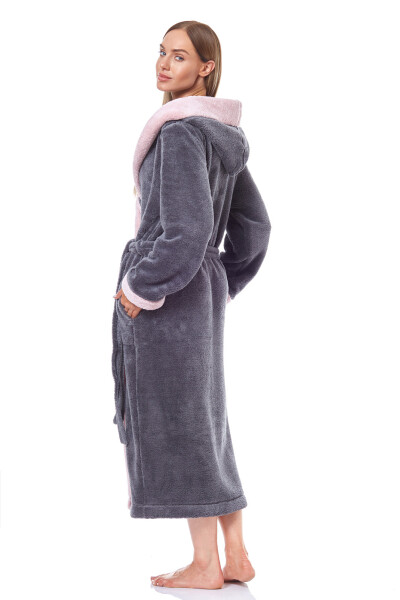 Dlouhý dámský župan L&L 9145 Hft M-2XL perla M-164/98/106