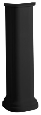 KERASAN - WALDORF universální keramický sloup k umyvadlům 60, 80cm, černá mat 417031