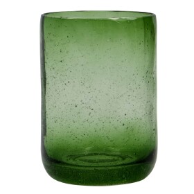 House Doctor Skleněný stojánek na kartáčky Wah Green, zelená barva, sklo