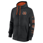 Nike Pánská mikina Cincinnati Bengals NFL Full-Zip Club Fleece Hoodie Velikost: M