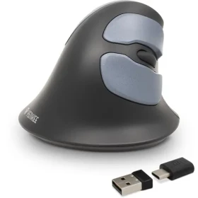 YENKEE YMS 5030 WL ErgoSnug černá / vertikální bezdrátová optická myš / 1600 DPI / 7 tlačítek / 2.4 GHz (8590669316861)