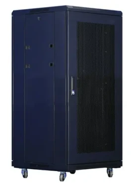 XtendLan PER-18U-80-BLACK-S 19" rozvaděč / výška 18U / 800 x 1000 / perforované dveře a záda (PER-18U-80-BLACK-S)