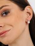 Elenys stříbrné peckové náušnice Perla