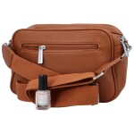 Příjemná dámská koženková crossbody Ivette, hnědá