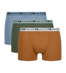 Pánské boxerky z bio bavlny 3ks DIM COTTON STRETCH BIO BOXER 3x - DIM - oranžová M