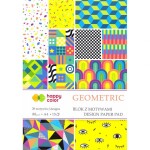 Papíry s potiskem A4 80g GEOMETRIC, 28 motivů, 15ls