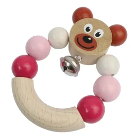 Detoa Chrastítko medvěd růžová / od 6 měsíců (8593547090334)