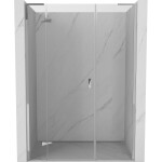 MEXEN/S - Mist-H L sprchové dveře křídlové levé 135, transparent, chrom 8A5L-135-001-01-00-L