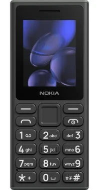 Nokia 105 2G Dual Sim 2025 černá / 2" QQVGA / IP54 / USB-C / FM rádio / 1000 mAh (HC1000058)