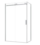 HOPA - Sprchové dveře BELVER CHROM NEW - Barva rámu - Chrom/Leštěný hliník (ALU), Rozměr A - 110, Směr zavírání - Univerzální Levé / Pravé, Výplň - Čiré bezpečnostní sklo - 8 mm BCBELV11CCN