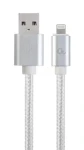 Gembird CCB-MUSB2B-AMLM-6-S Lightning kabel 1.8 m stříbrná / USB-A (M) - Lightning (M) (CCB-MUSB2B-AMLM-6-S)