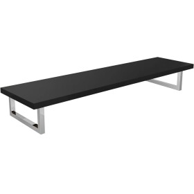 CERANO Deska pod umyvadlo Navira Pro + 2+1 podpěrná konzole - černá matná - 160x46x3,6 cm - 6061199