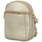 Trendy dámská koženková crossbody kabelka Kirké, zlatá