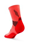 CEP dámské běžecké kompresní vysoké ponožky 5.0 - neon coral Velikost: IV (Vel. chodidla 40-43)