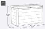 Keter CORTINA úložný box 757 L