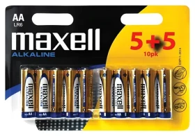 Maxell AA / Alkalická baterie / 1,5 V / 10 ks (35032357)
