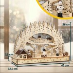 DBA LED Vánoční oblouk – sněhuláci, bílý