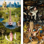 Nástěnný poznámkový kalendář 2026 NOTIQUE - Hieronymus Bosch, 30 x 30 cm