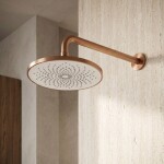 REA - Kulatá dešťová sprcha JS-021BRG Brush Copper REA-P0620