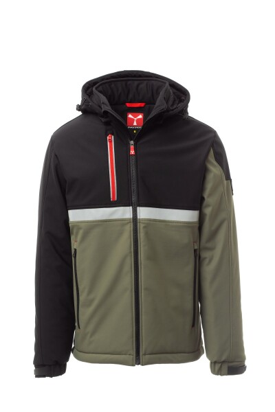 Pánská bunda Payper WISE PAD Barva: Vojenská Zelená/ Černá, Velikost: XS (S00096048907051XS)