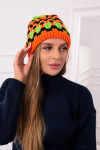 Dámská čepice Laila K283 orange neon+black+green neon UNI