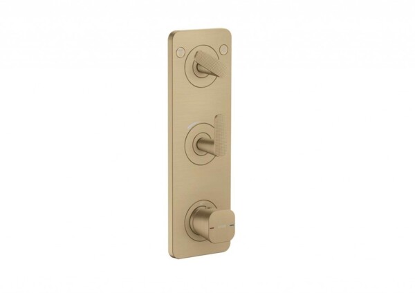 AXOR - Citterio C Termostatická baterie pod omítku, pro 2 spotřebiče, kartáčovaný bronz 49701140